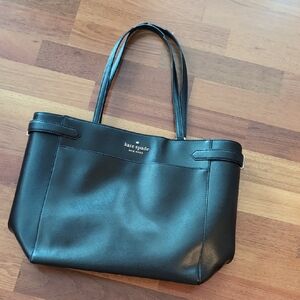 Kate Spade Black Structured Tote Bag
